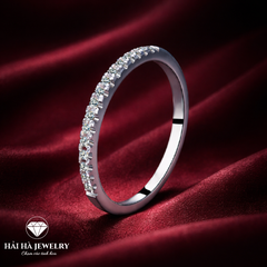Nhẫn đá chạy nửa vòng – Ánh sáng đủ đầy cho những điều bền lâu | Hải Hà Jewelry