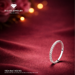Nhẫn đá chạy nửa vòng – Ánh sáng đủ đầy cho những điều bền lâu | Hải Hà Jewelry