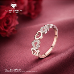 Nhẫn trái tim đan cài – Gắn kết từ những điều rất thật | Hải Hà Jewelry