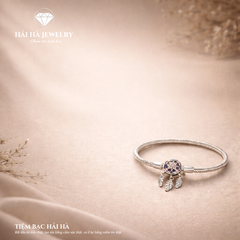 Vòng tay bạc 925 charm Dreamcatcher đá sắc – Giữ lại những điều nên ở lại