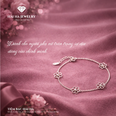 Vòng tay hoa nhỏ an yên – Nở theo nhịp cảm xúc | Hải Hà Jewelry