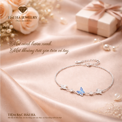 Vòng tay cánh bướm xanh – Bình yên của những chuyển động lặng | Hải Hà Jewelry