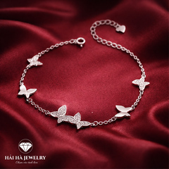 Vòng bạc cánh bướm đan xen – Nhẹ nhàng bước vào những đổi thay | Hải Hà Jewelry