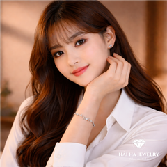 Vòng tay bạc nơ tinh tế – Dịu dàng trong từng điều được giữ gìn | Hải Hà Jewelry