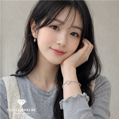 Vòng tay trái tim phối dây – Gắn kết từ những điều khác biệt | Hải Hà Jewelry