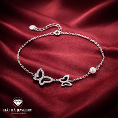 Vòng tay cánh bướm ngọc trai – Dịu dàng khi được là chính mình | Hải Hà Jewelry