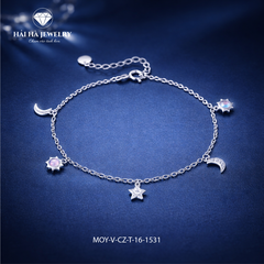 Vòng tay trăng sao ánh ngọc – Dịu êm theo nhịp riêng | Hải Hà Jewelry