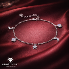 Vòng tay trăng sao ánh ngọc – Dịu êm theo nhịp riêng | Hải Hà Jewelry