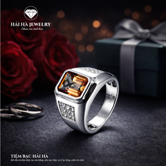 Nhẫn bạc nam đá zultanite diaspore – bản lĩnh của sự chuyển hóa | Hải Hà Jewelry