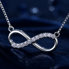 Dây chuyền bạc s925 cao cấp đính Moissanite