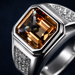 Nhẫn bạc nam đá zultanite diaspore – bản lĩnh của sự chuyển hóa | Hải Hà Jewelry