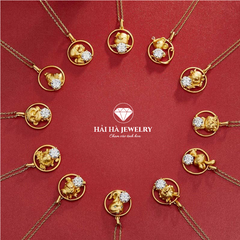 Dây chuyền con giáp tuổi Tý bạc mạ vàng – Giữ một sự tinh nhạy rất khẽ và vững vàng | Hải Hà Jewelry