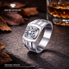 Nhẫn bạc nam bản lĩnh lặng thầm | Hải Hà Jewelry