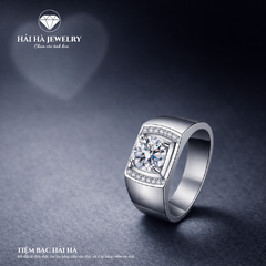 Nhẫn bạc nam vững vàng từ điều thật | Hải Hà Jewelry
