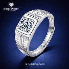 Nhẫn bạc nam họa tiết vững vàng | Hải Hà Jewelry
