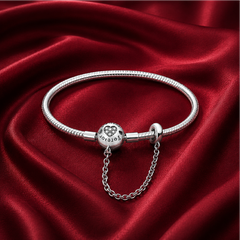 Vòng tay charm “Forever” bạc s925 cao cấp – Kết nối bền vững trong chuyển động tinh tế