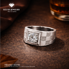 Nhẫn bạc nam vững vàng từ điều thật | Hải Hà Jewelry