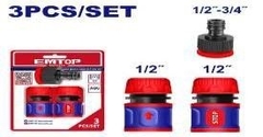 Bộ 3 đầu nối ống nhanh emtop EQCS11231