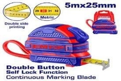 Thước cuộn vỏ cao su 5mx25mm (chức năng tự khóa) EMTP2525M