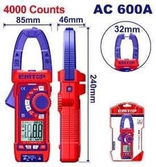 Đồng hồ kẹp AC 600A kỹ thuật số EMTOP EDMR766001
