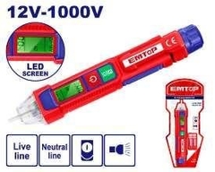 Máy dò điện áp AC (Tự động phân biệt dây nóng và nguội) emtop ETPL210003