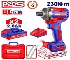 Bộ máy Siết Vít PIN EMTOP Lực siết 230Nm MÃ ECIRL2023