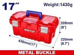 Hộp đựng dụng cụ bằng nhựa 17" ( Khóa kim loại) EMTOP EPBX1702