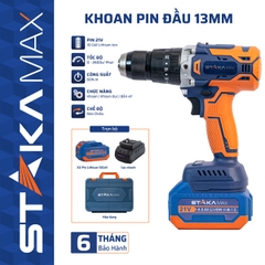 Máy Khoan Pin Từ Đầu 13mm (Không kèm pin) STAKA MAX
