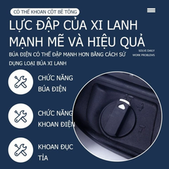 Máy khoan MAILTank SH04 Máy khoan bê tông 3 chức năng 1300W Máy Khoan Đục Bê Tông khoan tường\ khoan gỗ\ khoan sắt