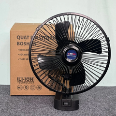 Thân quạt chạy pin BOSHUN xoay được, chân pin phổ thông 4cm chân pin makita