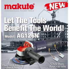 [TẶNG LƯỠI CẮT ĐA NĂNG] Máy Mài 850W Máy mài Makute 100mm AG126-N Chính Hãng Bảo Hành 6 Tháng