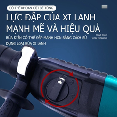 Máy khoan MAILTank SH04 Máy khoan bê tông 3 chức năng 1300W Máy Khoan Đục Bê Tông khoan tường\ khoan gỗ\ khoan sắt
