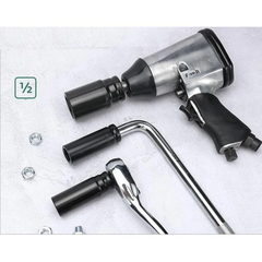 Đầu tuýp lục giác 1/2 đủ số thân dài 76mm màu đen cứng cáp