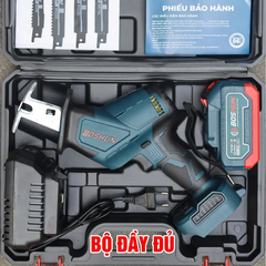 Máy Cưa Kiếm Pin BOSHUN Cắt Đa Năng, Động Cơ Không Chổi Than, Lõi Đồng - Tặng Kèm 4 Lưỡi Cưa