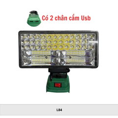 Đèn LED WORKFIX 84 Bóng - Chân Pin Phổ Thông - Bảo Hành 6 Tháng