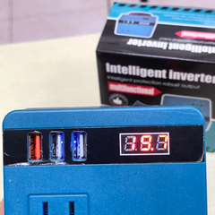 [KHÔNG DÙNG QUẠT] Bộ chuyển đổi nguồn pin 18V-21V lên điện 220V sử dụng cho pin chân phổ thông 4cm