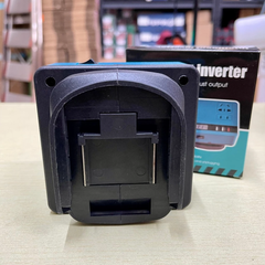 [KHÔNG DÙNG QUẠT] Bộ chuyển đổi nguồn pin 18V-21V lên điện 220V sử dụng cho pin chân phổ thông 4cm