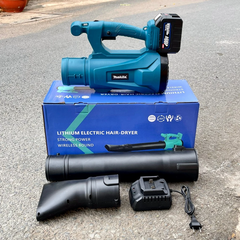 Máy Thổi Bụi / Thổi Lá Dùng Pin MAKITA Công Suất Lớn, Chỉnh 6 Cấp Tốc Độ, Chân Pin Phổ Thông M21 4Cm
