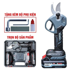 Kéo cắt cành pin WORKFIX WF-CP30BL, Động cơ Không chổi than, Màn hình led hiển thị, Cắt 3cm