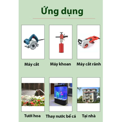 Máy Bơm Chìm Mini 12V Nội Địa Dùng Cho Máy Cắt Rãnh Tường, Bơm Bể Cá,Khoan Rút Lõi