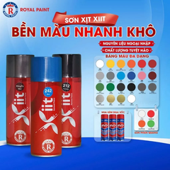 Sơn Xịt XIIT, Sơn Xịt Nguyên Liệu Ngoại Nhập Đủ Màu, Bền Màu, Nhanh Khô, Chất Lượng Tuyệt Hảo - dung tích 400ml
