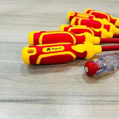 Bộ Tua Vít Cách Điện 1000V Kapusi Nhật Bản K-9201 Gồm 7 Cây Hãng Bộ Tua Vít Đa Năng