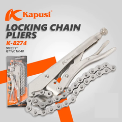 Kìm chết xích 12 inch hãng Kapusi Nhật Bản, kìm bấm xích Nhật Kapusi Japan mã k-8274