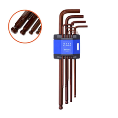 Bộ lục giác nâu 9 chi tiết STAKA KA-12041 Thép hợp kim Cr-V