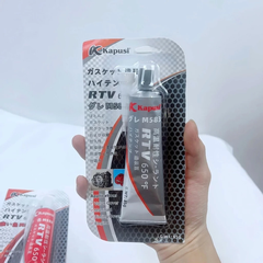 Keo dán ron chịu nhiệt độ cao 85G thể roăng đỏ và xám Kapusi Japan, Keo silicon chịu nhiệt 650ºF