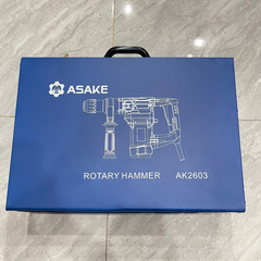 Máy Khoan Đục Asake AK2603 Công Suất 1100W 2 Chức Năng Tặng Kèm 2 Mũi Đục Và 3 Mũi Khoan