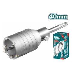 Mũi Khoan Lỗ Bê Tông Total đa dạng kích thước từ 30mm - 60mm, Lưỡi TCT kèm khớp chuyển đổi, Chính hãng