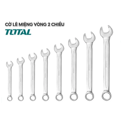 ĐỒ NGHỀ TOTAL Cờ lê vòng miệng nhiều kích thước từ 6mm đến 24mm TCSPA061 TCSPA241
