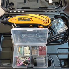 Bộ 108 Chi Tiết Máy Mài MINI 135W TOLSEN 79555, Máy Mài Khuôn Mỹ Nghệ 135W