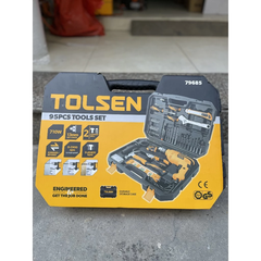 Máy Khoan Điện TOLSEN 79685 Đầu Kẹp 13 ly Kèm Bộ Dụng Cụ 95 Chi Tiết, Có Hộp Đựng Công Suất 750W